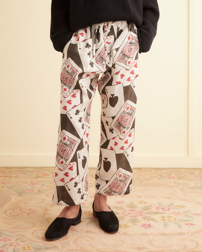 Ace of Spades Pajama Pants MENS TROUSERS BODE New York