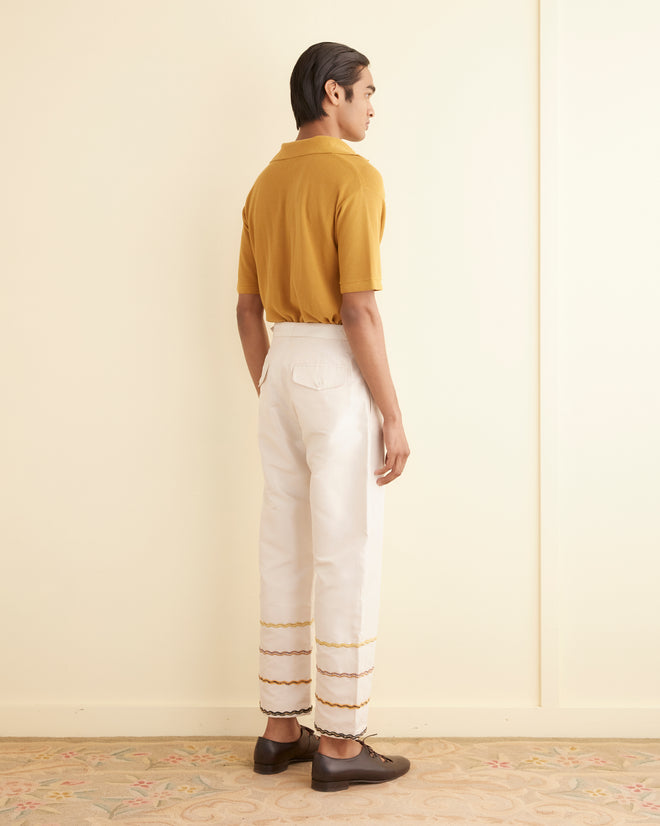 Rickrack Stripe Trousers MENS TROUSERS BODE New York