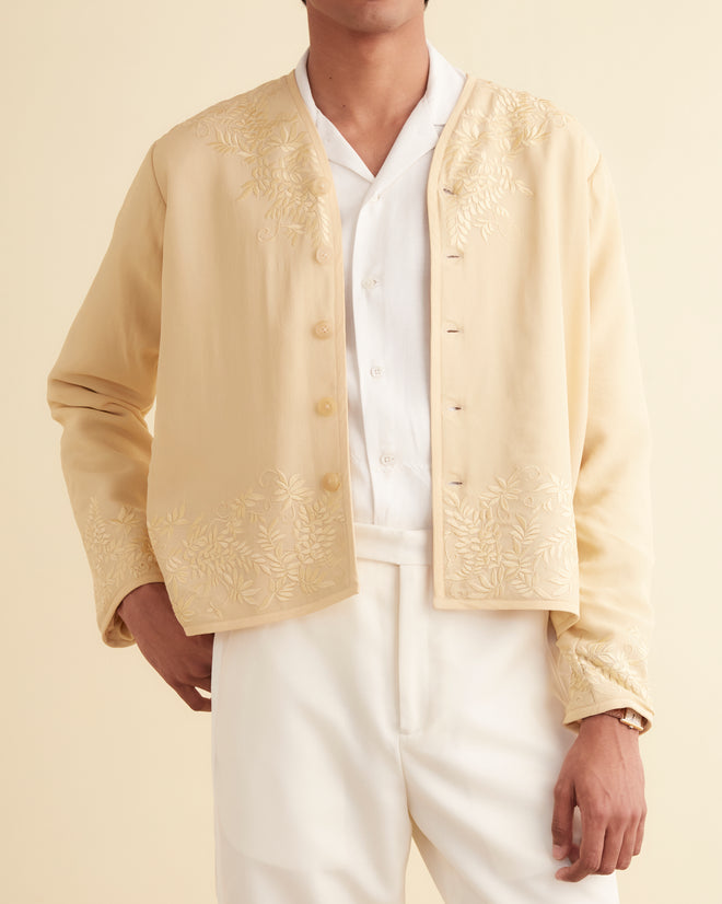 Embroidered Wisteria Liner Jacket MENS JACKETS BODE New York