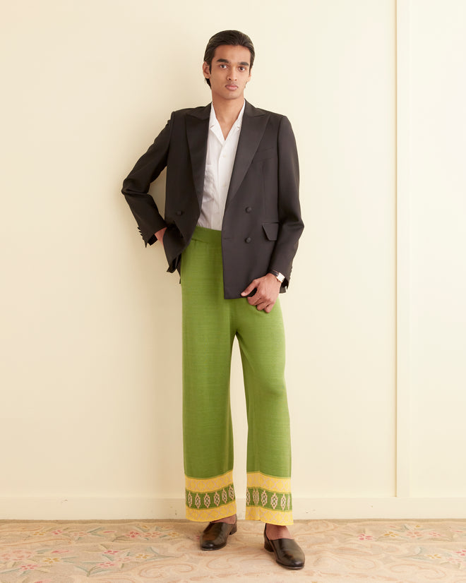 Wellfleet Jacquard Joggers MENS KNIT BOTTOMS BODE New York