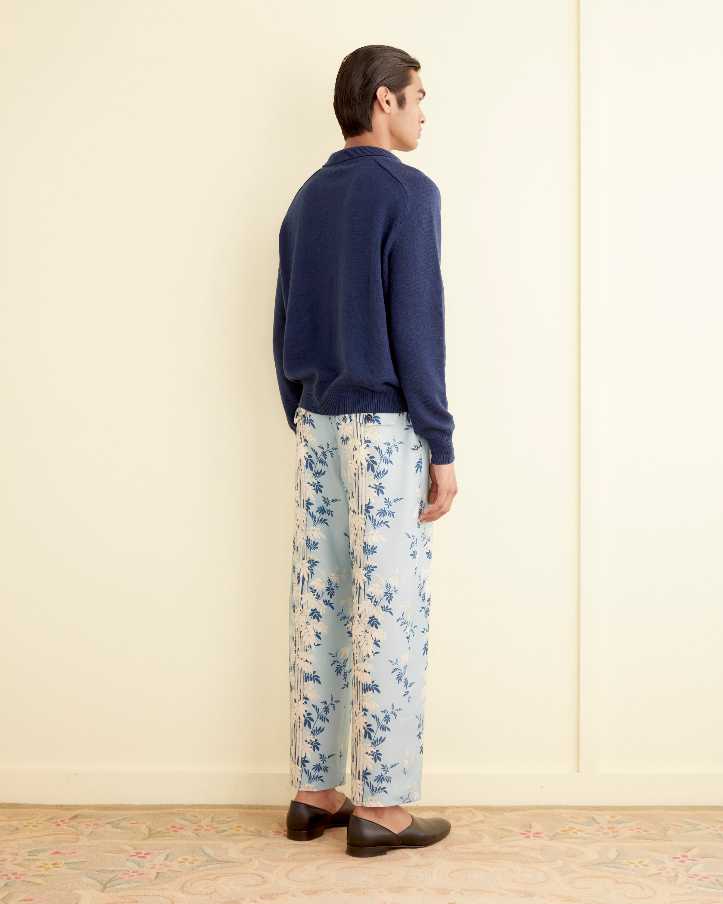Cashmere Polo - Navy – BODE