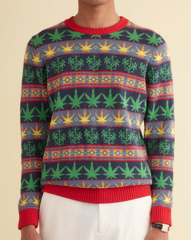 Marin Jacquard Sweater MENS KNIT TOPS BODE New York