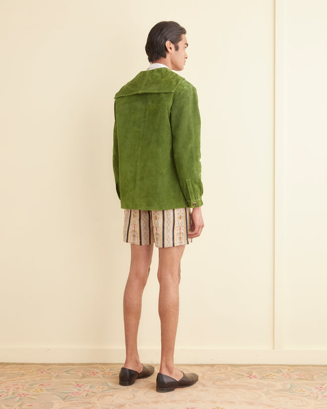 Mariner Suede Jacket - Green JACKETS BODE New York