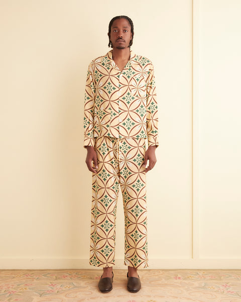【最終価格】　TODAYFUL Geometric Pajamas Shirts Greer Long Sleeve Shirt – BODE