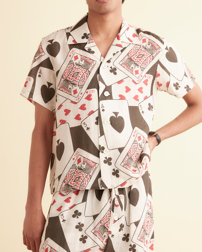 Ace of Spades Short Sleeve Shirt MENS SHIRTS BODE New York