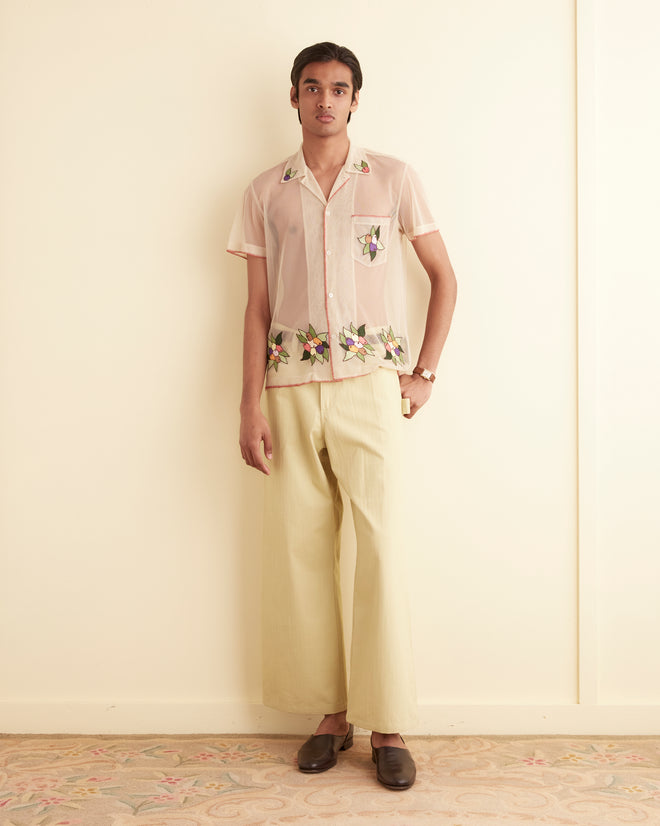 Embroidered Suncherry Short Sleeve Shirt XXS / Multi Embroidered Suncherry Short Sleeve Shirt XXS / Multi