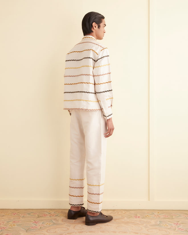 Rickrack Stripe Long Sleeve Shirt MENS SHIRTS BODE New York