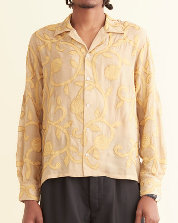 Appliqué Harlayne Long Sleeve Shirt MENS SHIRTS BODE New York