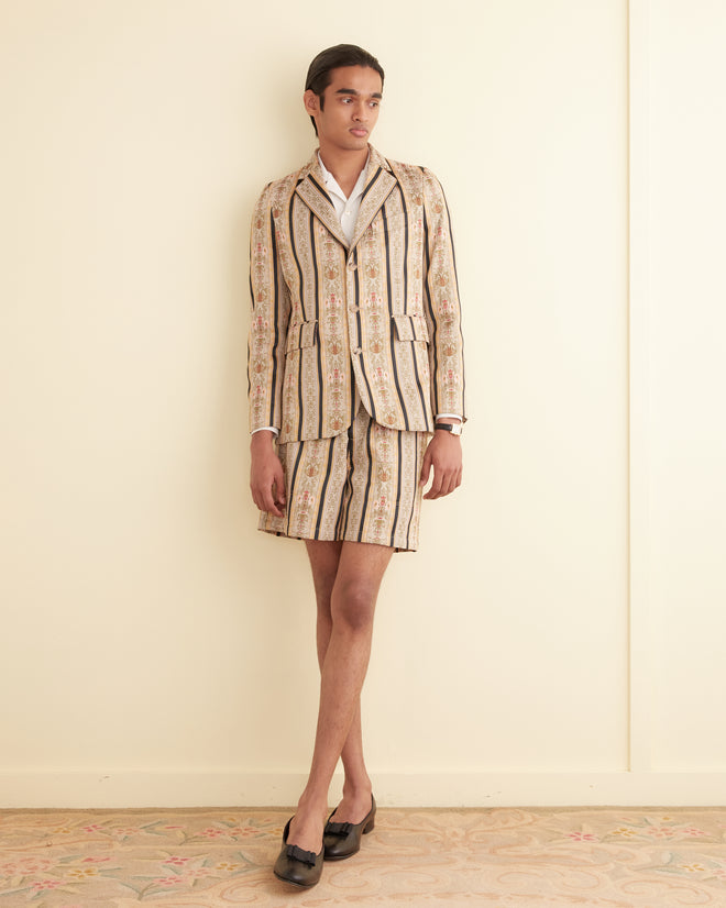 Floret Brocade Single-Breasted Suit Jacket MENS SUIT JACKETS BODE New York