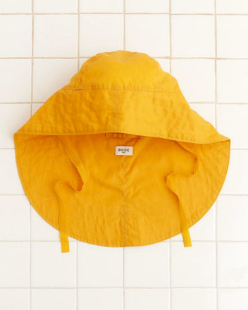 WAXED RAIN HAT - YELLOW - YELLOW ACCESSORIES BODE New York