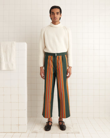 Parakeet Stripe Trousers MENS TROUSERS BODE New York