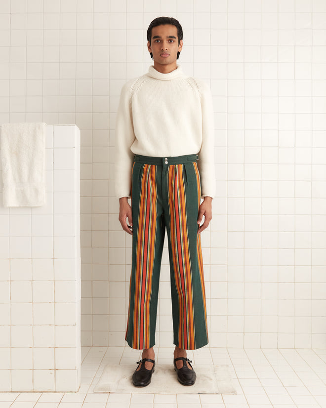 Parakeet Stripe Trousers MENS TROUSERS BODE New York