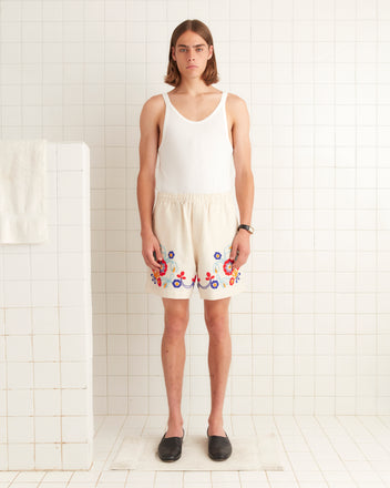 Beaded Garden Party Shorts MENS SHORTS BODE New York