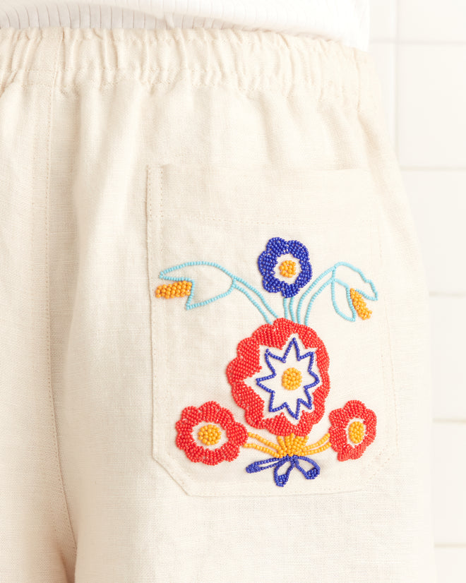 Beaded Garden Party Shorts MENS SHORTS BODE New York