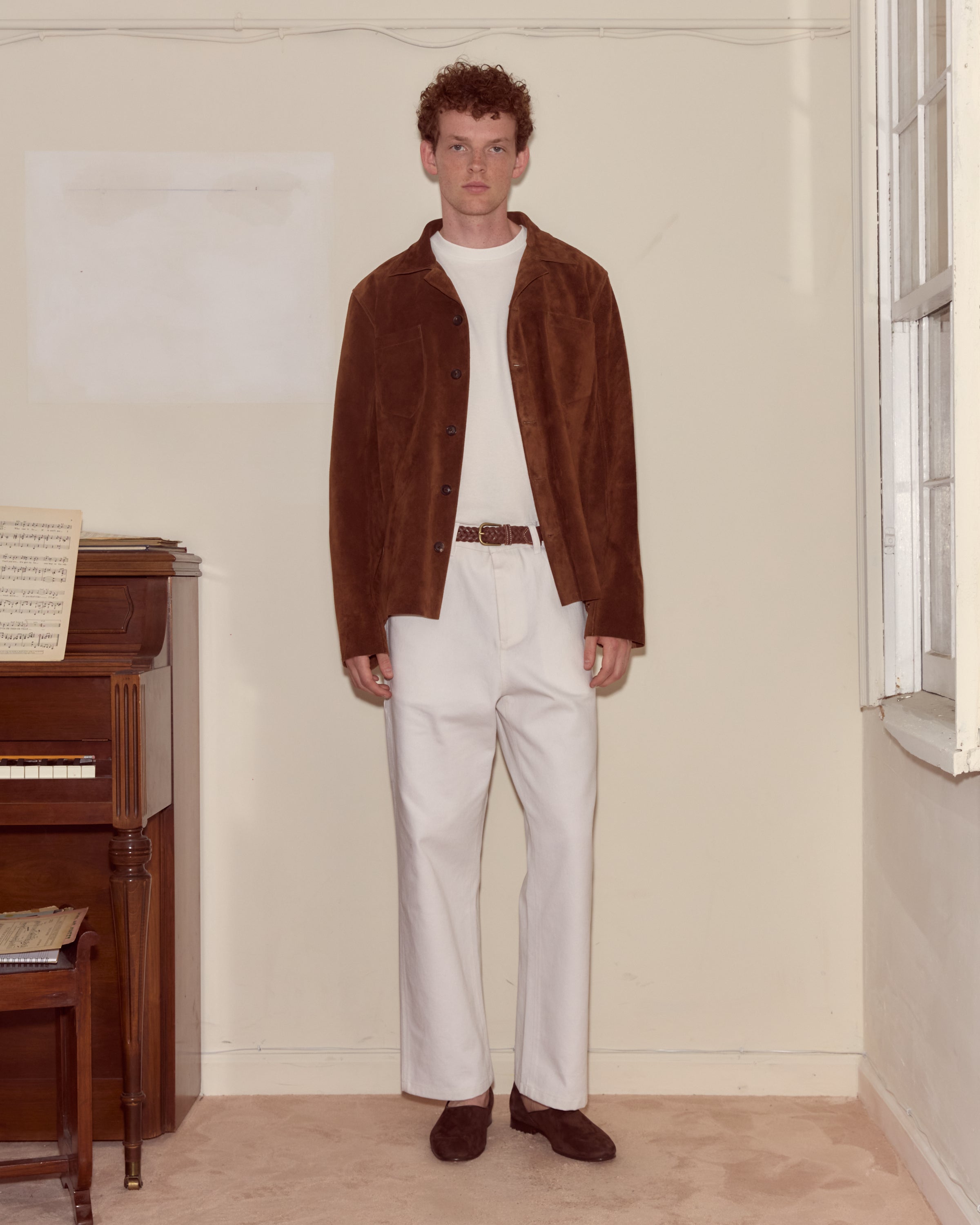 Suede Overshirt - Brown – BODE
