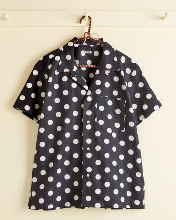 Nightfall Polka Short Sleeve Shirt - M