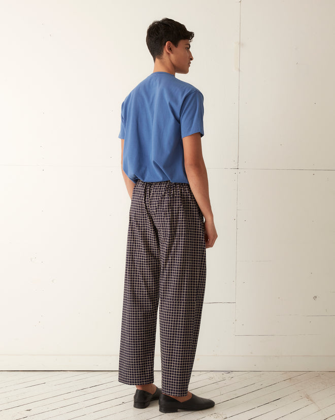 Midnight Grid Pajama Pant TROUSERS BODE New York