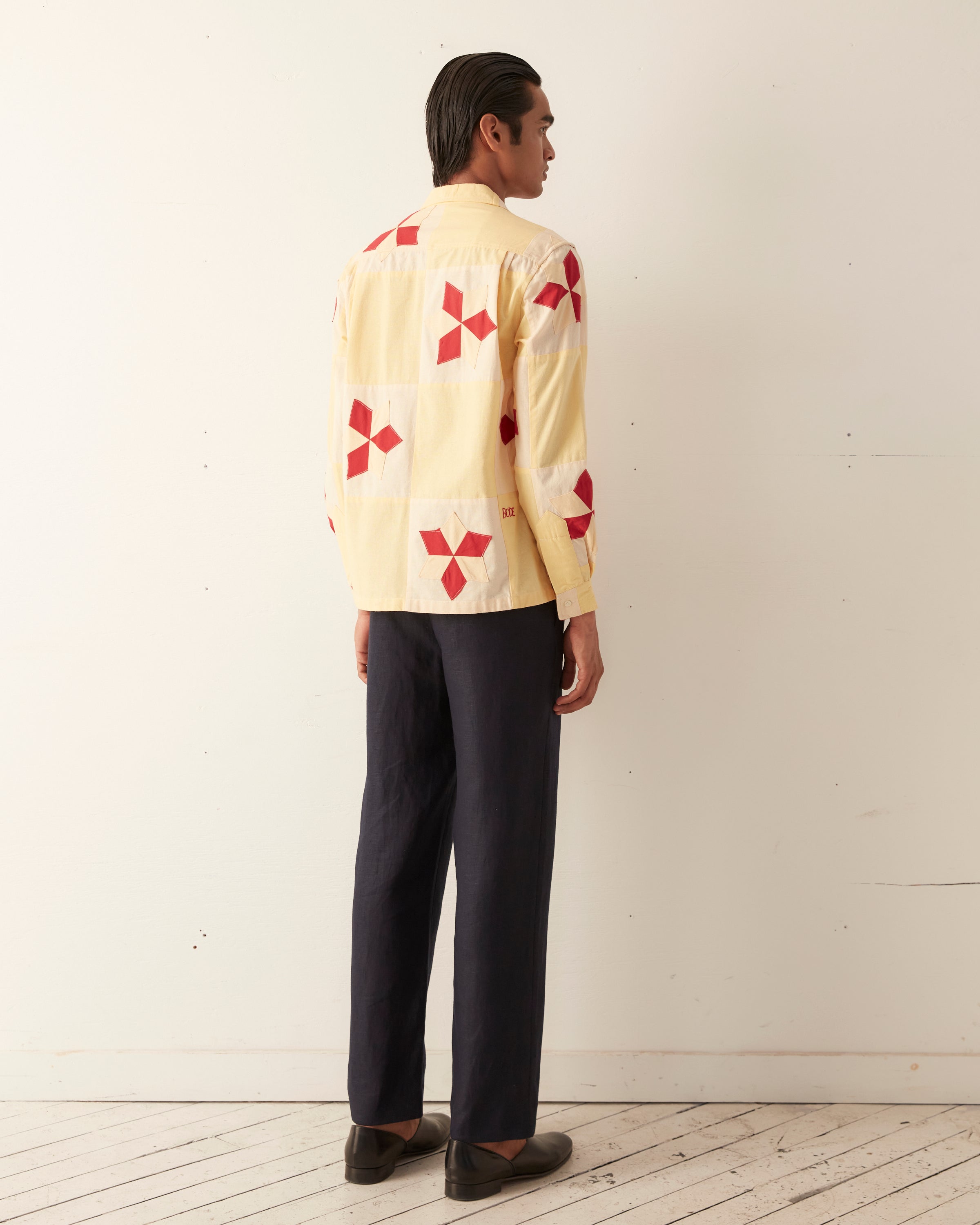 【新品未使用 】BODE NOVEL STAR QUILT LONG SLEEVE SHIRT BODE_FW22ECOM_FLAT__NOVELSTARQ