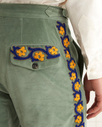 Oberon Floral Trousers MENS TROUSERS BODE New York