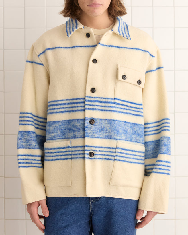 Oceanside Stripe Blanket - L/XL SHIRT BODE New York