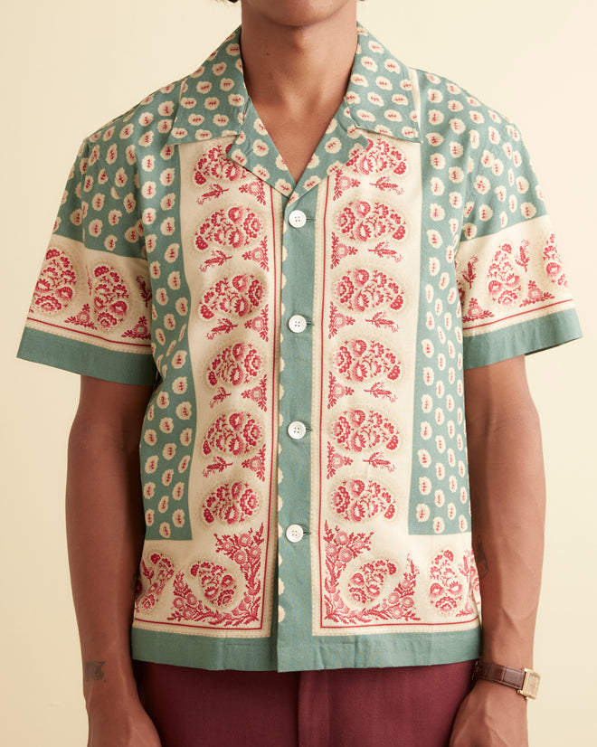 Paisley Frame Short Sleeve Shirt SHIRT BODE New York