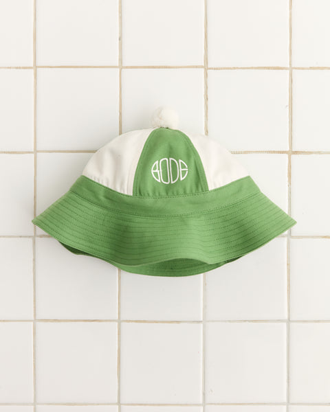 Paneled Grandfather Hat - Green/White – BODE