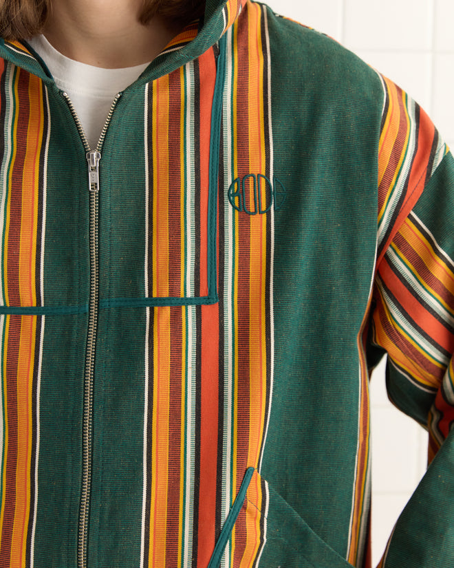 Parakeet Stripe Sideline Coat OUTERWEAR BODE New York