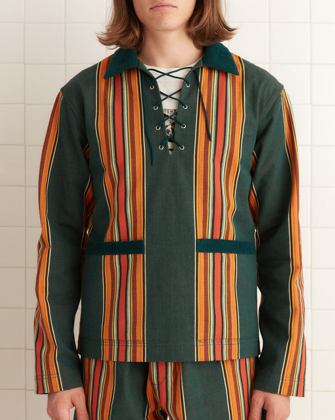 Parakeet Stripe Pullover JACKETS BODE New York