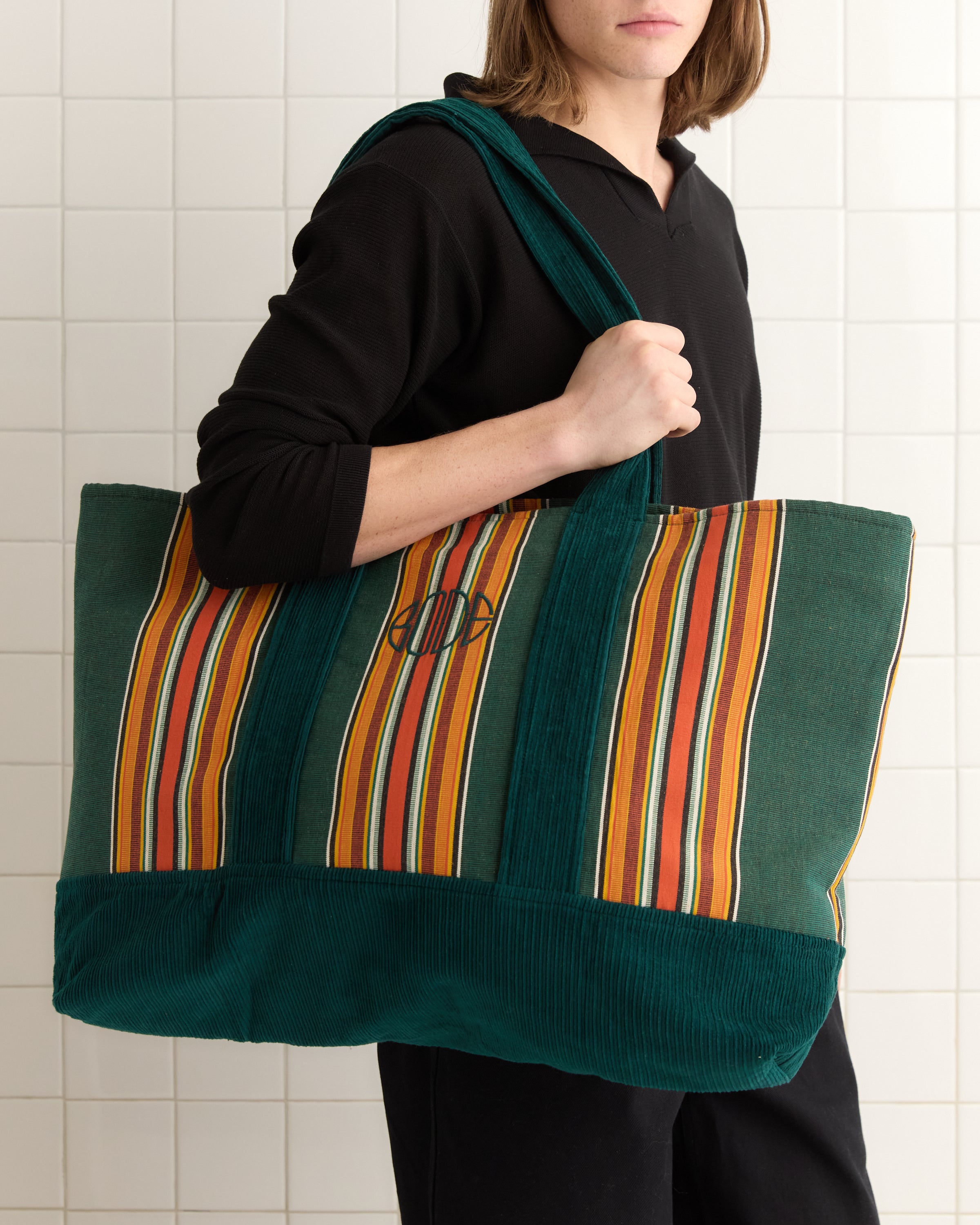 Parakeet Stripe Tote – BODE