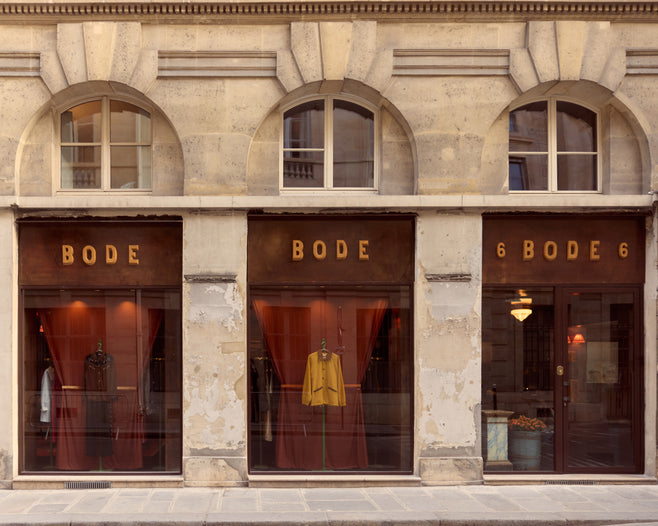 Exterior of the Bode Paris store on 6 rue de valois