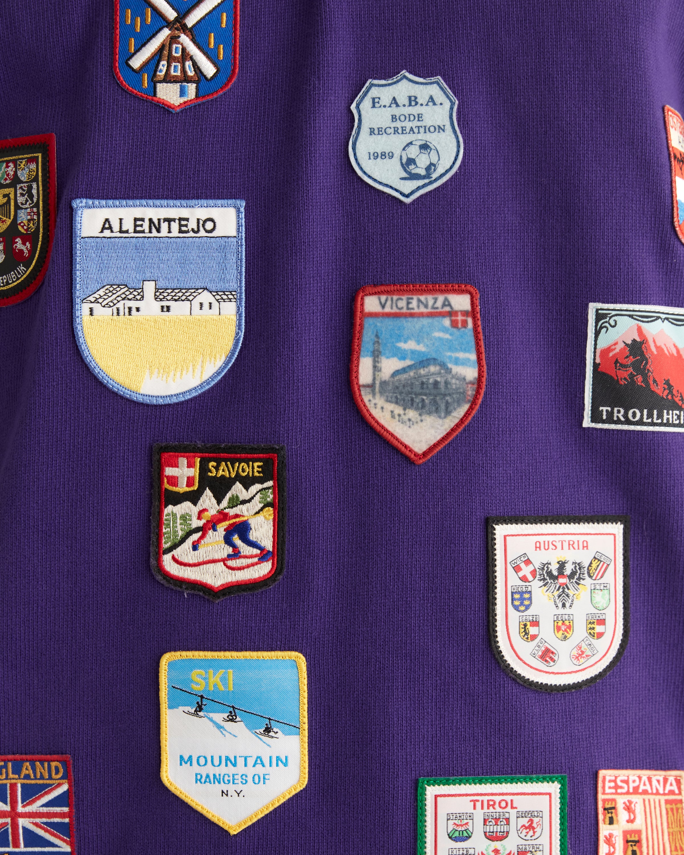 Passport Patch Rugby Shirt - Purple – BODE