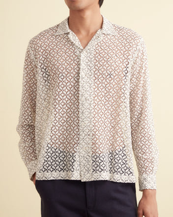 Petal Lace Long Sleeve Shirt SHIRT BODE New York