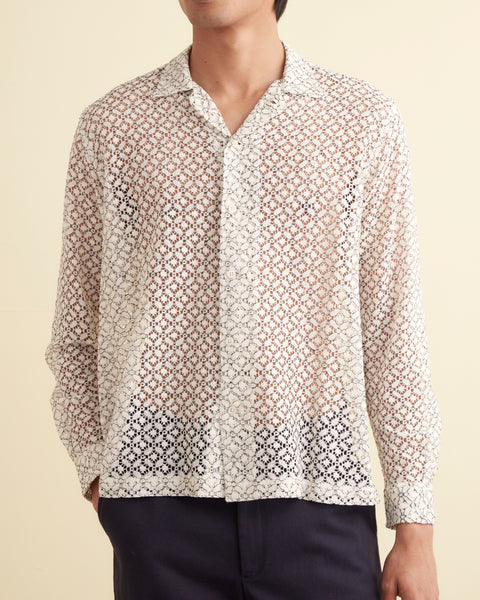 Petal Lace Long Sleeve Shirt – BODE