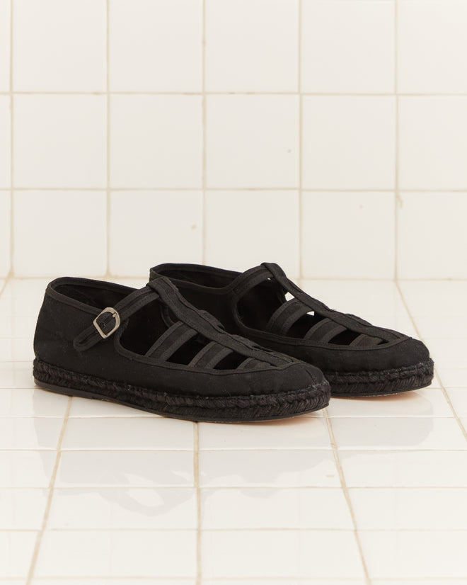 Peggy Espadrilles - Black MENS FOOTWEAR BODE New York