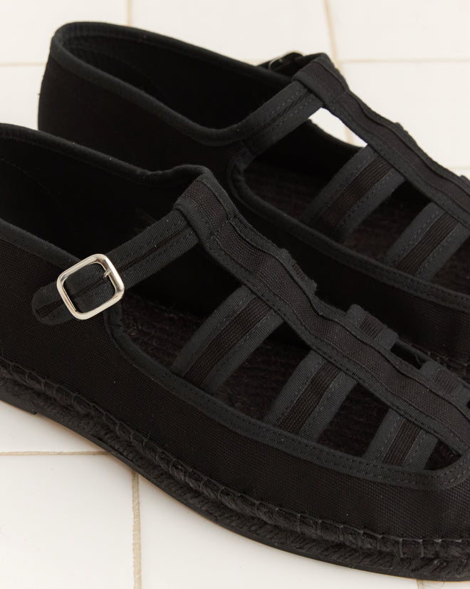 Peggy Espadrilles - Black MENS FOOTWEAR BODE New York