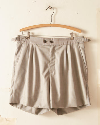 Periwinkle Wool Shorts - 33