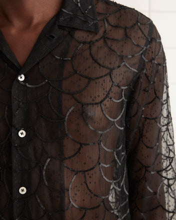 Pewter Shoal Long Sleeve Shirt MENS SHIRTS BODE New York