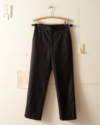 Pinstripe Navy Trousers - 28