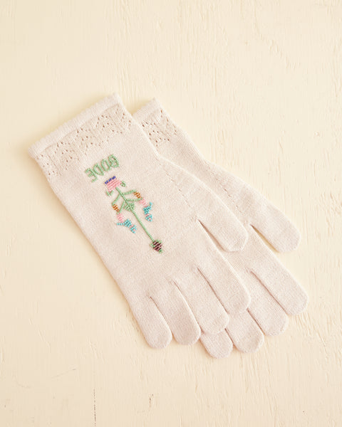 手袋 BODE Ski Run embroidered merino wool gloves Ski Run Gloves – FORTY FIVE TEN