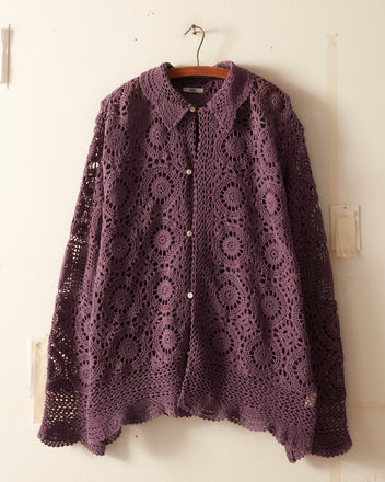 Prima Wheel Crochet Shirt OOAK SHIRT BODE New York
