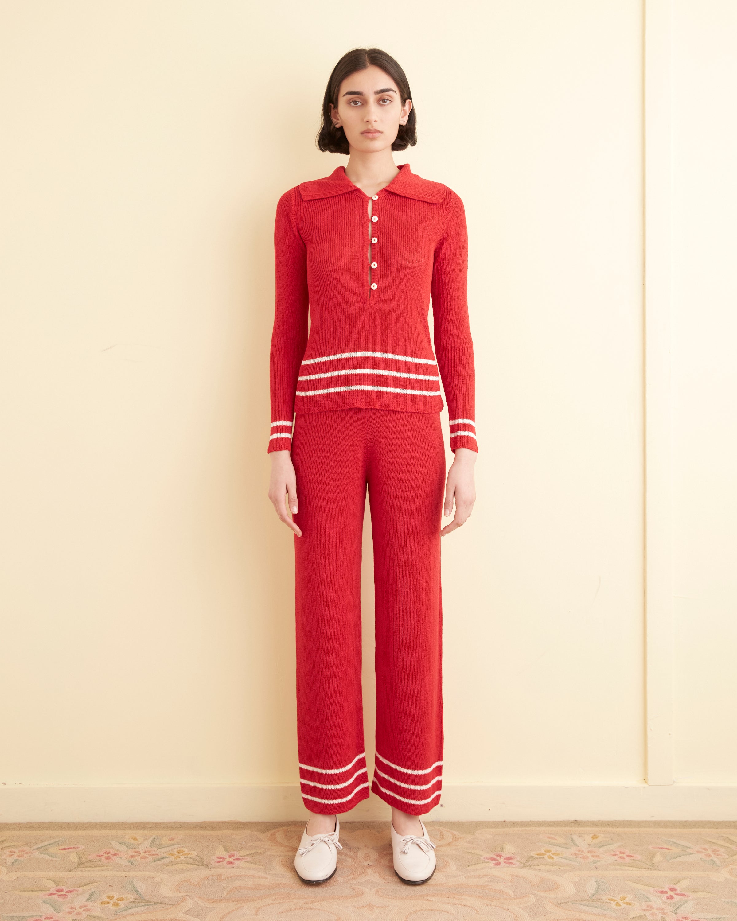 Quincy Stripe Polo - Red – BODE