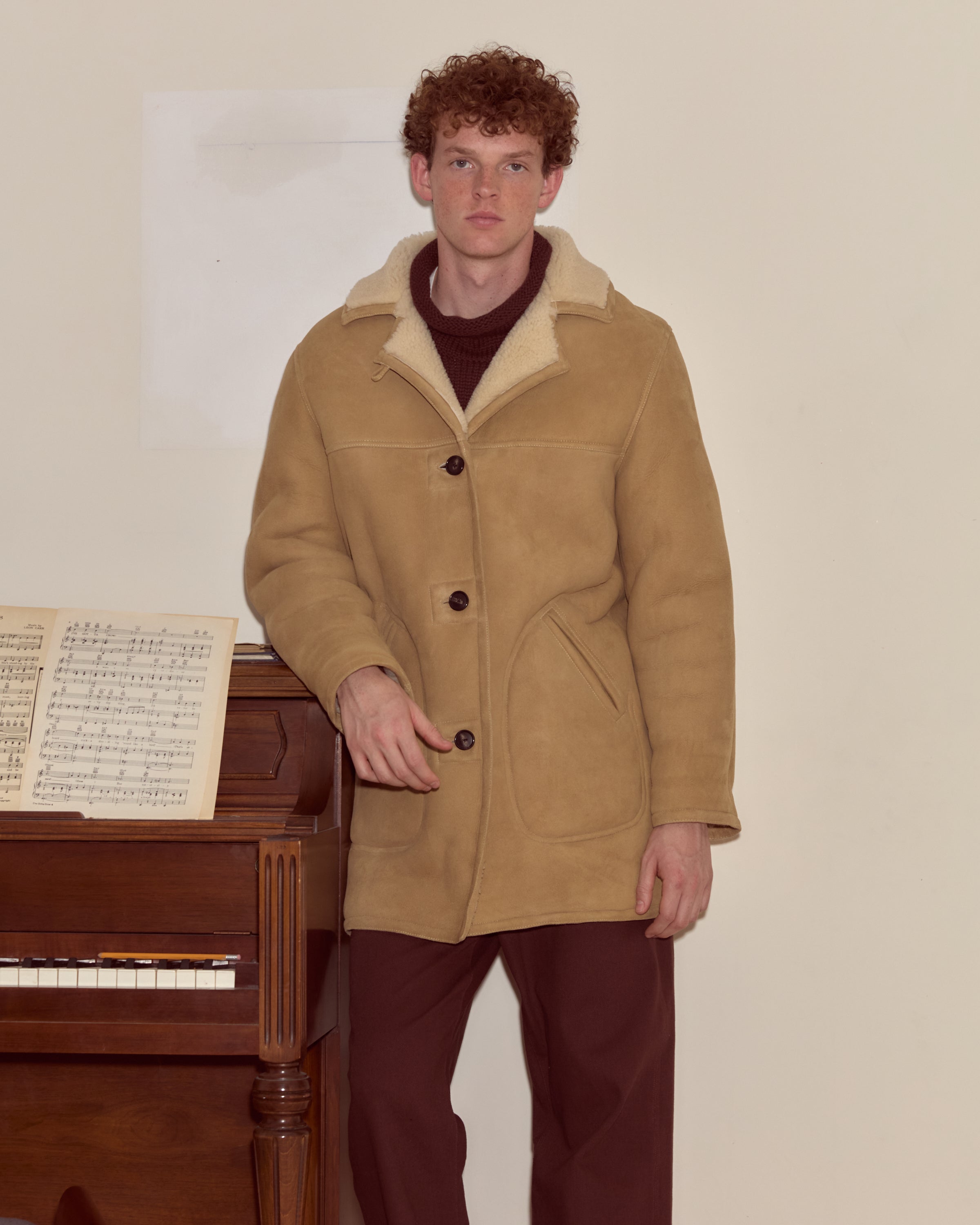 ムートンコート Randeboo Mustang preppy boa coat Ranch Coat – BODE