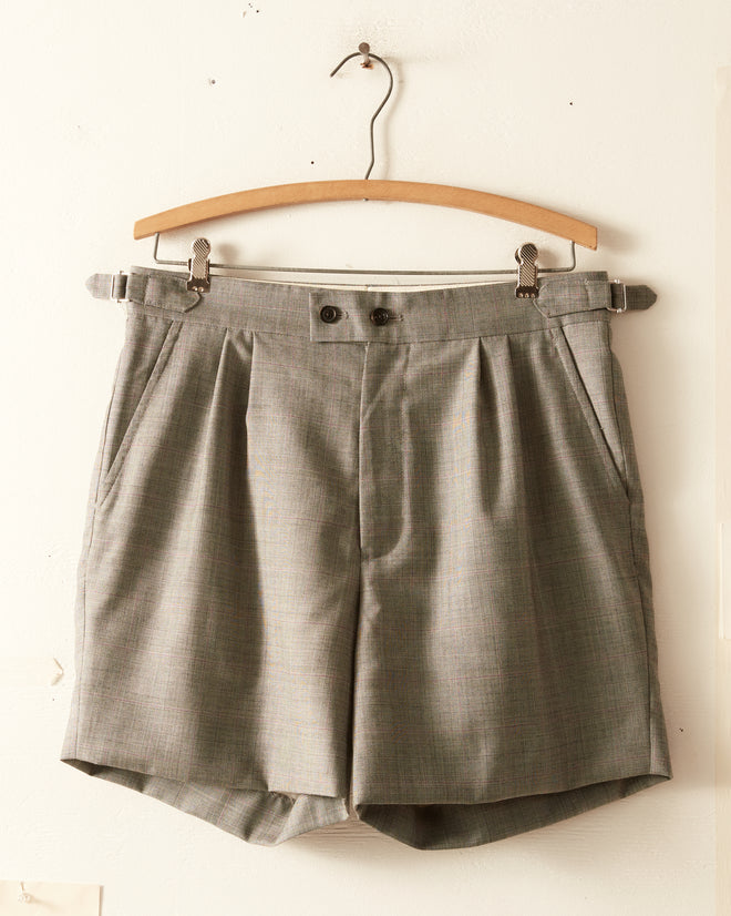 Raspberry Glen Wool Shorts - 31