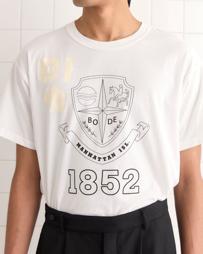 Reversible Crest Tee MENS CUT AND SEW BODE New York