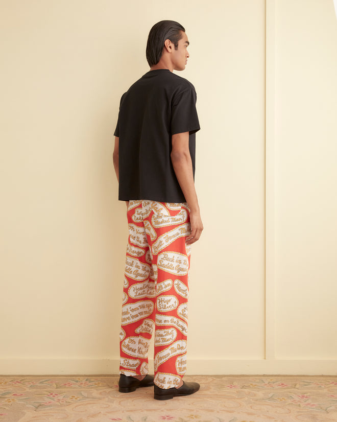 Rodeo Slogans Pajama Pants TROUSERS BODE New York