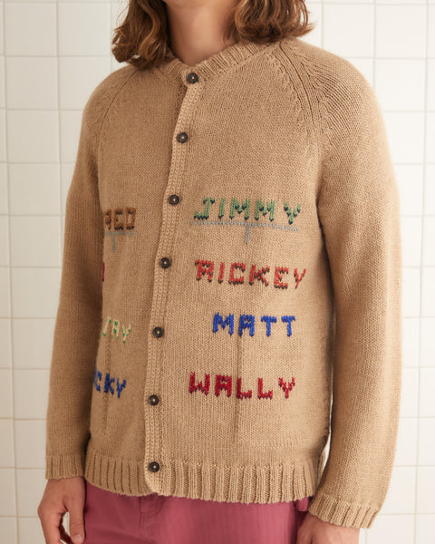 トップス JUVENILE HALL ROLLCALL BKN KNIT CARDIGAN JUVENILE HALL ROLLCALL -ジュベナイル ホール ロールコール