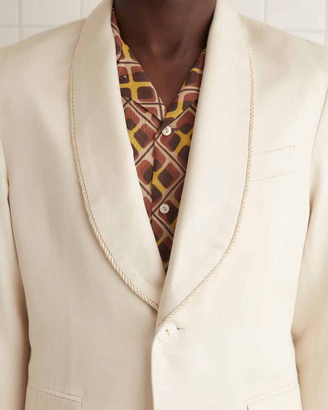 Roping Shawl Collar Tuxedo Jacket MENS SUIT JACKETS BODE New York