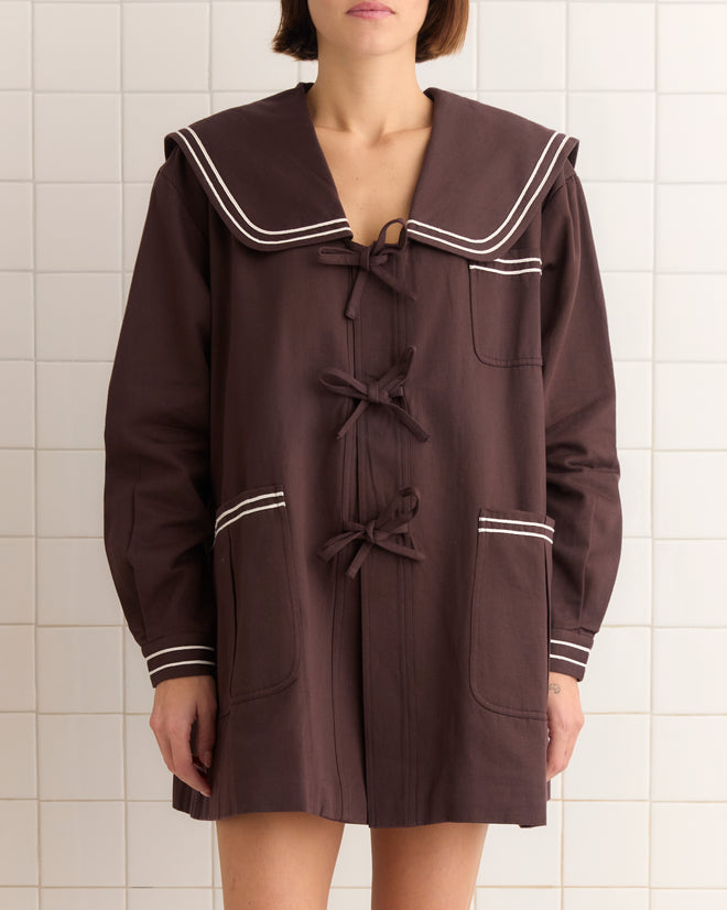 Sailor Coat - Brown OUTERWEAR BODE New York