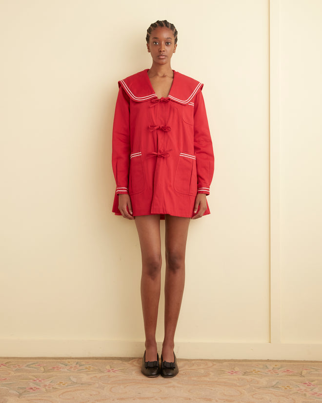 sailor dress red Patti Dress in Lipstick Red
