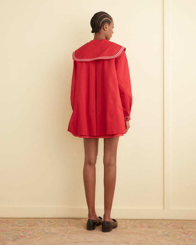 Sailor Coat - Red OUTERWEAR BODE New York